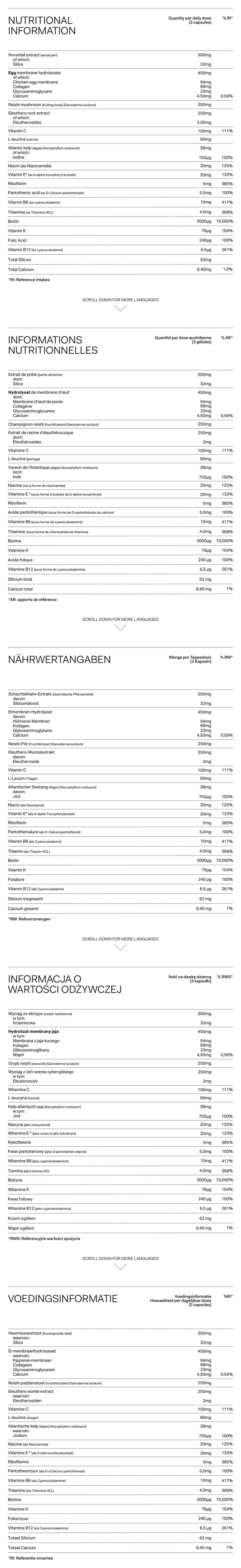 Nutrition Label