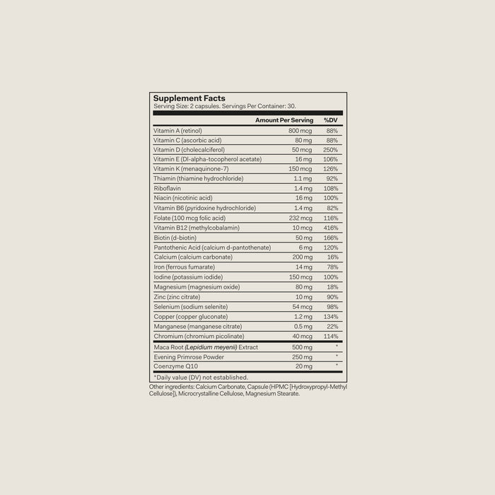 Nutrition Label
