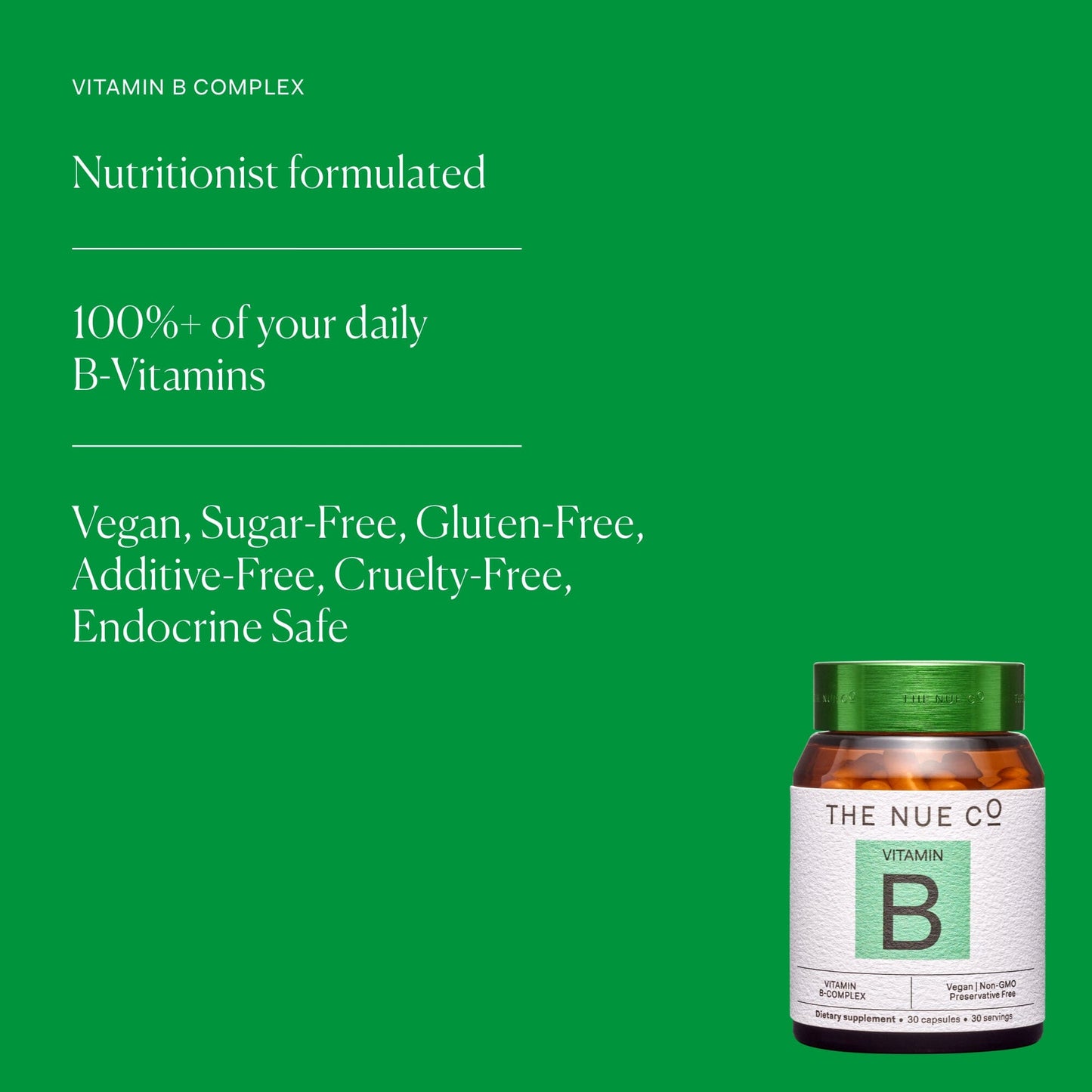 VITAMIN B COMPLEX Single The Nue Co.