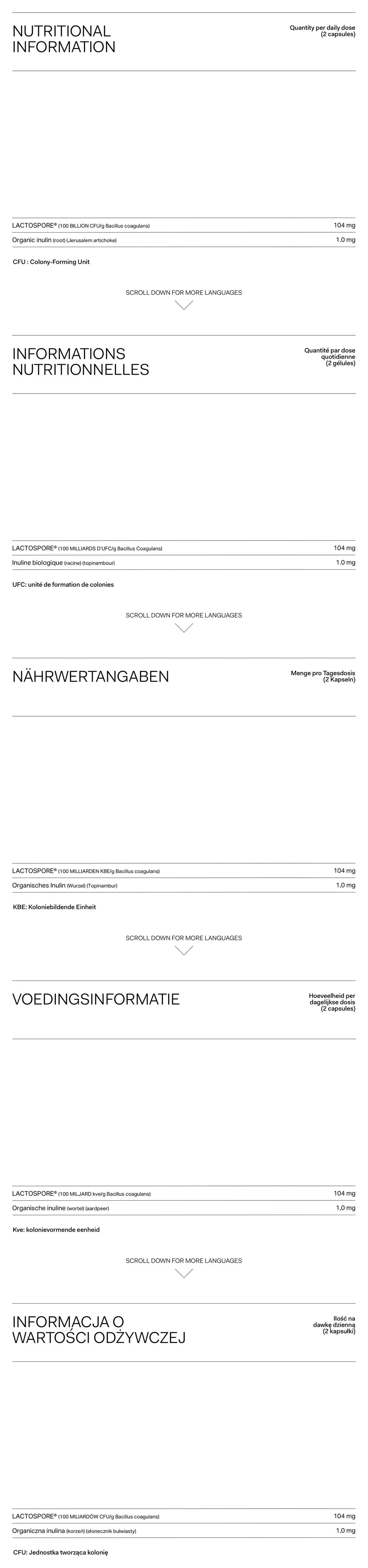 Nutrition Label Desktop