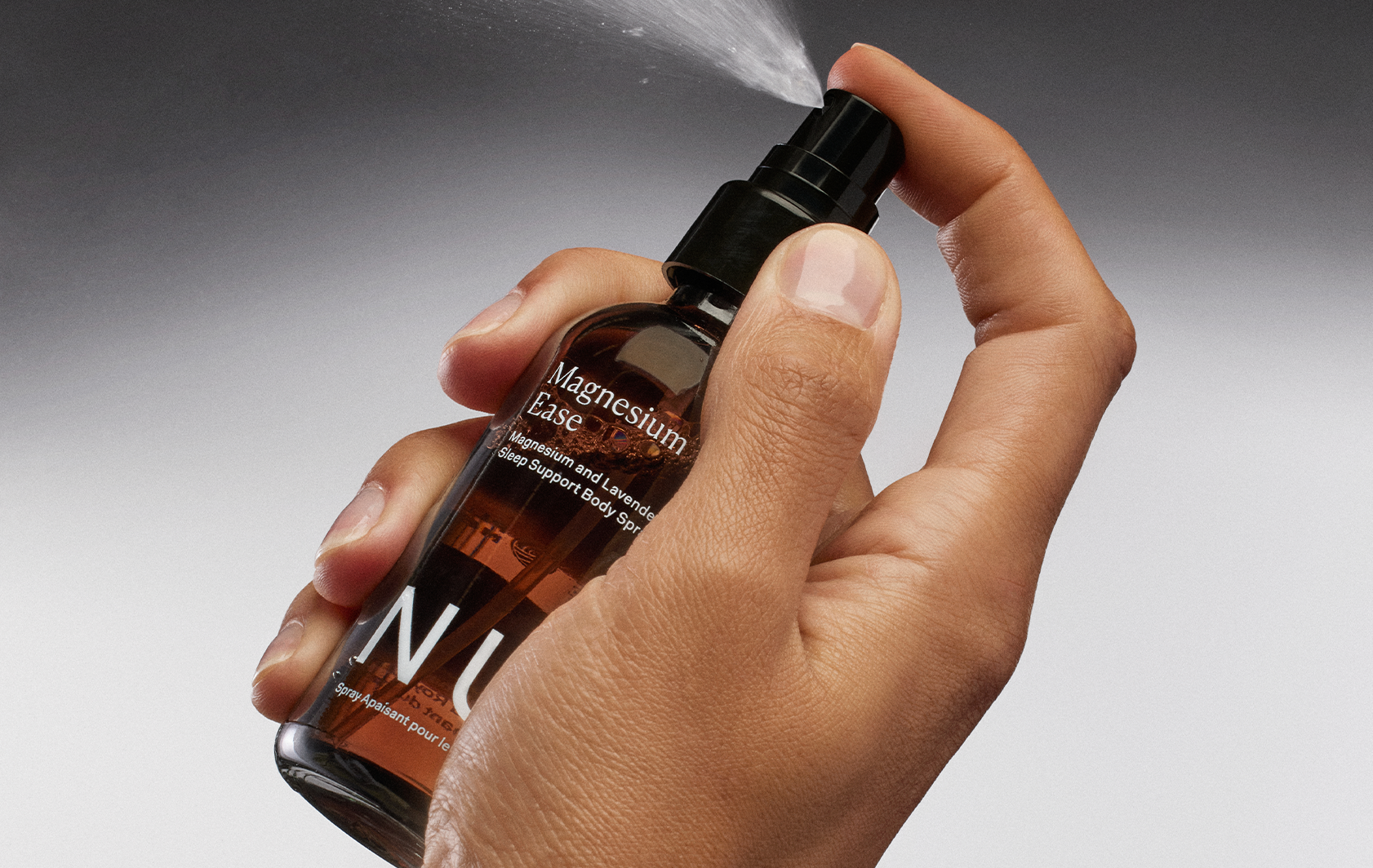 A soothing spray designed to calm body and mind post-workout or before bed.