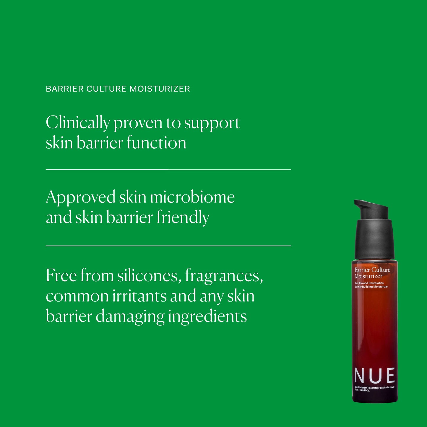 BARRIER CULTURE MOISTURIZER single The Nue Co. 
